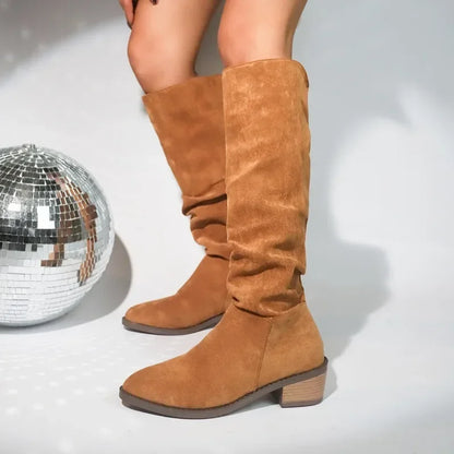 Stivali al ginocchio in camoscio | Calzature autunnali eleganti e comode TIAMUSE Boots