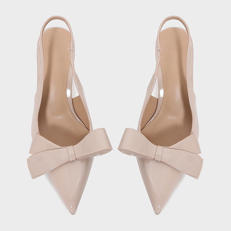 Tacchi Slingback Margo con Fiocco – Scarpe Eleganti a Punta per Donna TIAMUSE Tacchi