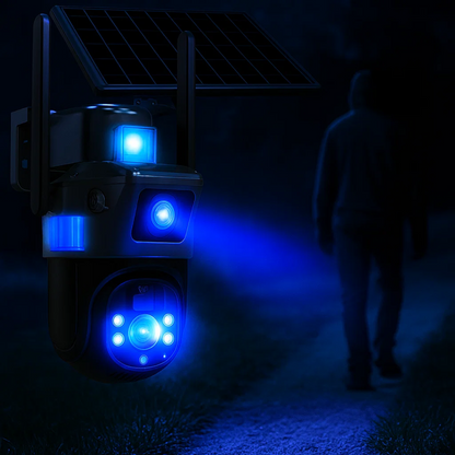Telecamera di sicurezza 4K con pannello solare | CamGuard TIAMUSE Gadgets