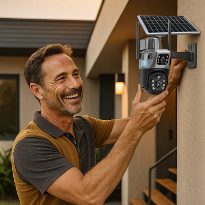 Telecamera di sicurezza 4K con pannello solare | CamGuard TIAMUSE Gadgets
