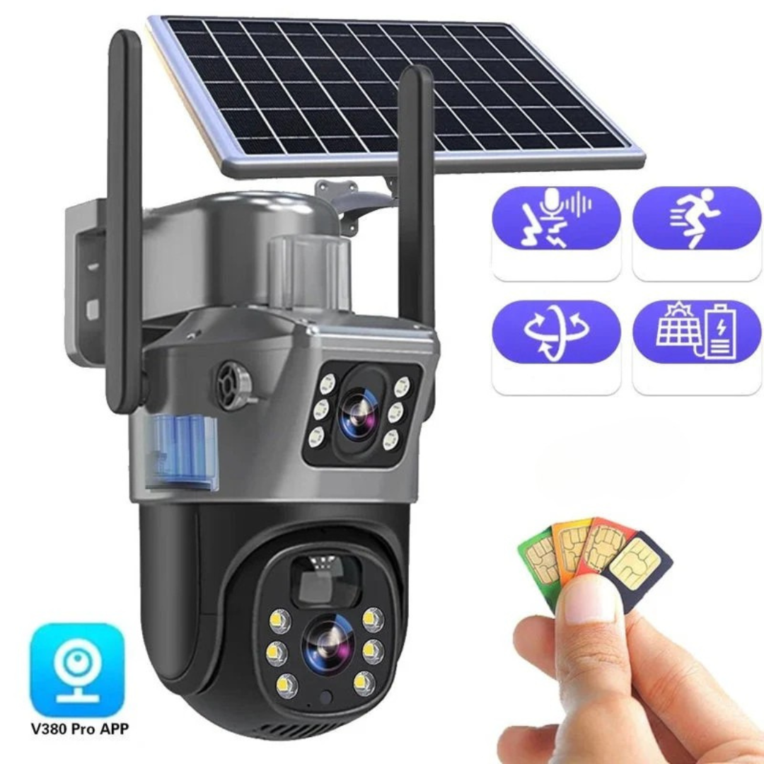 Telecamera di sicurezza 4K con pannello solare | CamGuard TIAMUSE Gadgets