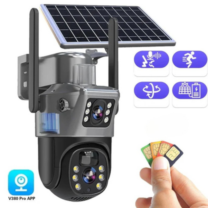 Telecamera di sicurezza 4K con pannello solare | CamGuard TIAMUSE Gadgets