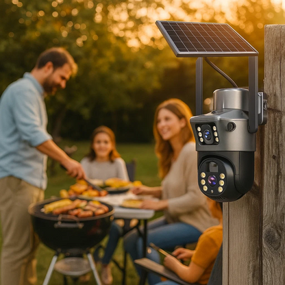 Telecamera di sicurezza 4K con pannello solare | CamGuard TIAMUSE Gadgets
