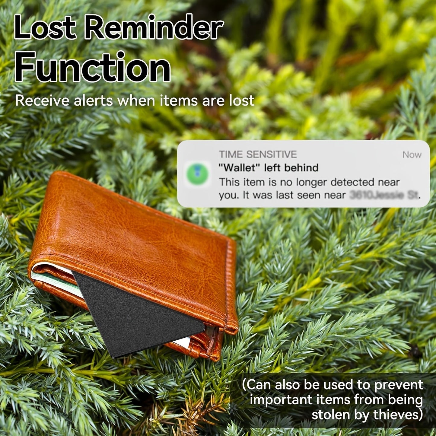 Tracker GPS in Formato Carta - Dispositivo Antismarrimento per Portafogli e Borse | GeoFind TIAMUSE Gadgets