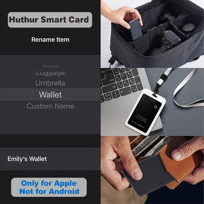 Tracker GPS in Formato Carta - Dispositivo Antismarrimento per Portafogli e Borse | GeoFind TIAMUSE Gadgets