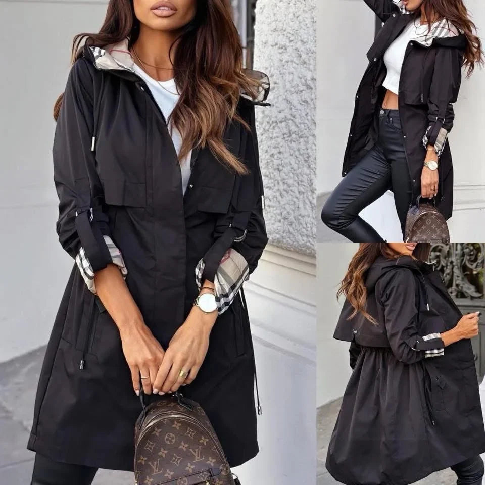 Trench Coat Donna Lungo con Cintura - Moda Autunno Primavera 2025 TIAMUSE Outwear