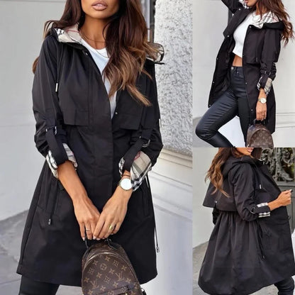 Trench Coat Donna Lungo con Cintura - Moda Autunno Primavera 2025 TIAMUSE Outwear