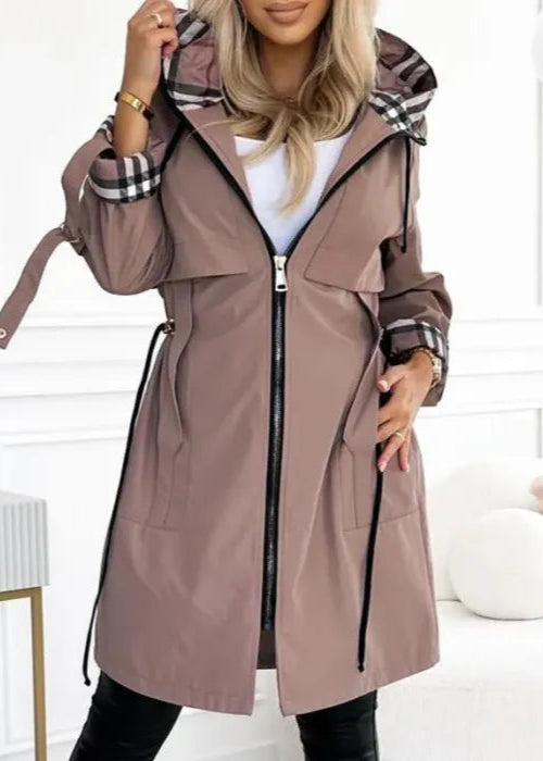 Trench Coat Donna Lungo con Cintura - Moda Autunno Primavera 2025 TIAMUSE Outwear
