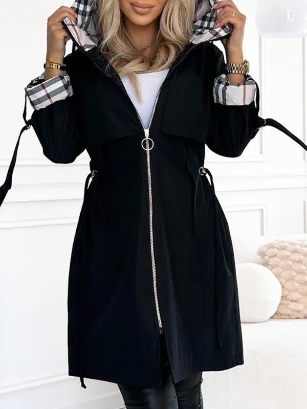 Trench Coat Donna Lungo con Cintura - Moda Autunno Primavera 2025 TIAMUSE Outwear