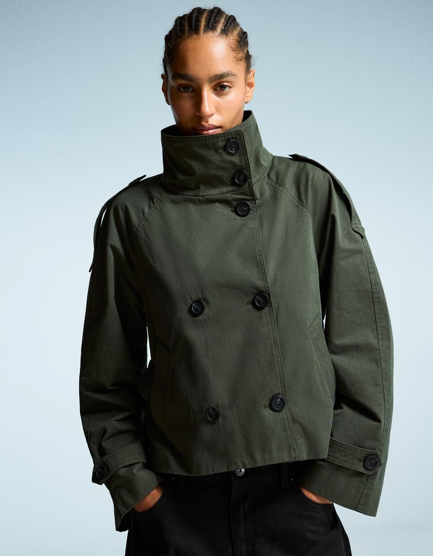 Trench Corto Donna Autunnale | Cappotto Leggero con Cintura – Noemis TIAMUSE November