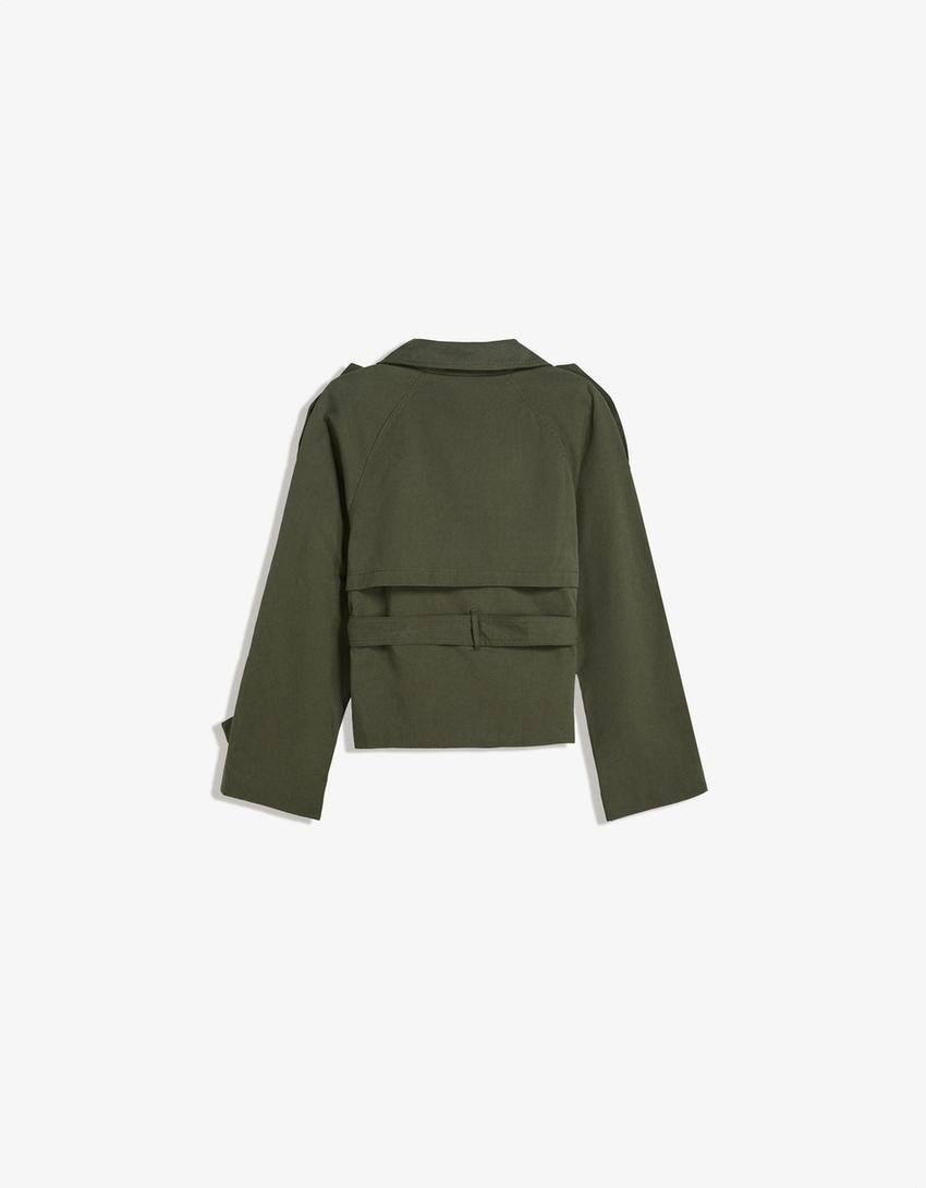 Trench Corto Donna Autunnale | Cappotto Leggero con Cintura – Noemis TIAMUSE November
