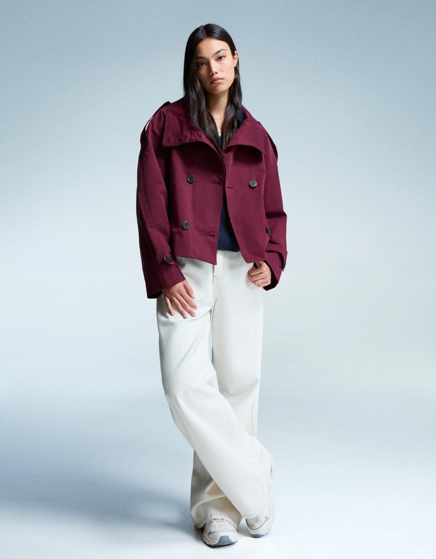 Trench Corto Donna Autunnale | Cappotto Leggero con Cintura – Noemis TIAMUSE November