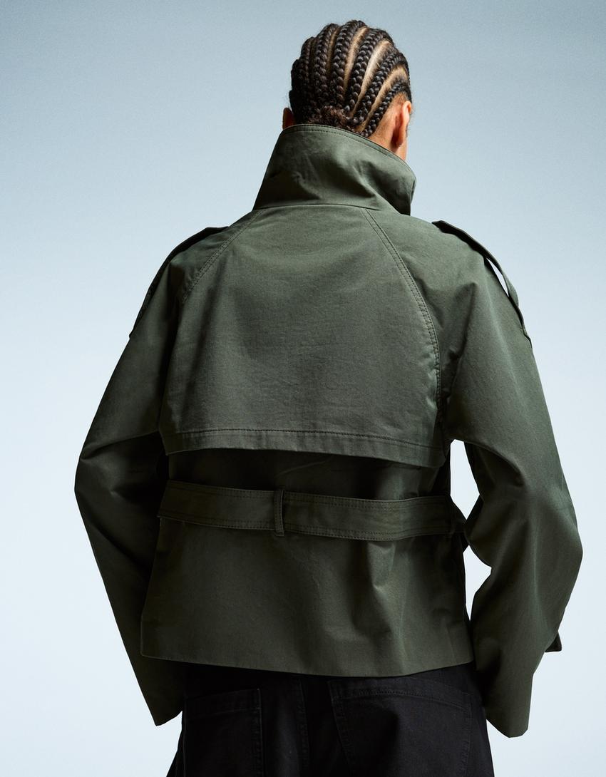 Trench Corto Donna Autunnale | Cappotto Leggero con Cintura – Noemis TIAMUSE November