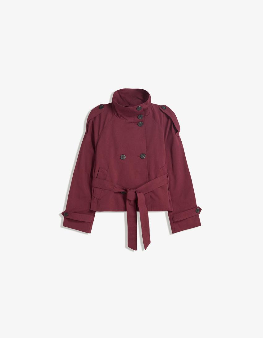 Trench Corto Donna Autunnale | Cappotto Leggero con Cintura – Noemis TIAMUSE November
