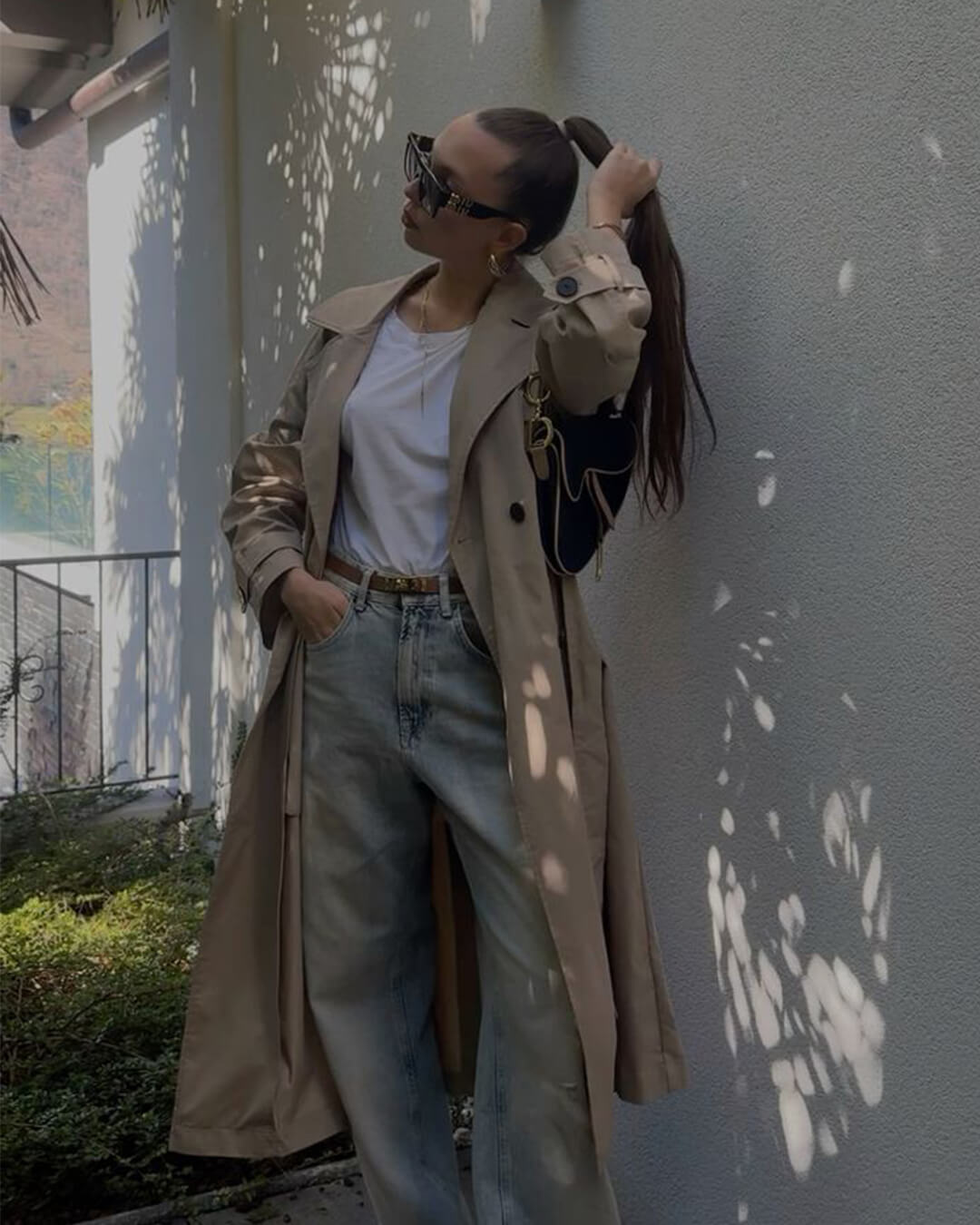 Trench Lungo Donna con Cintura - Cappotto Classico Elegante Primavera Autunno| Marlyn TIAMUSE Outwear