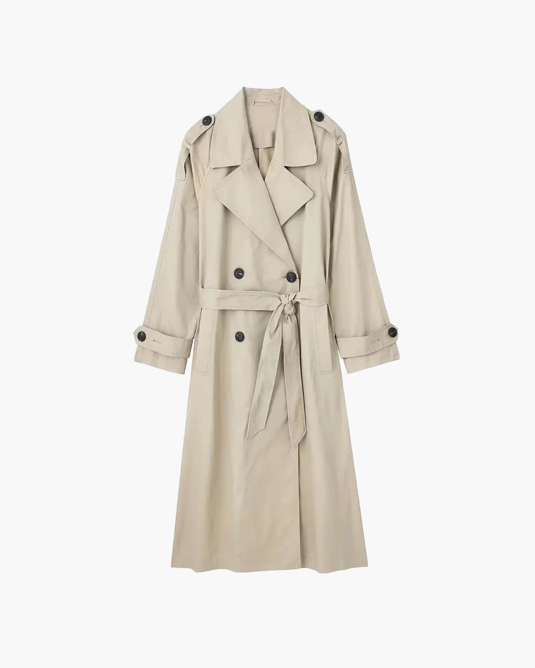 Trench Lungo Donna con Cintura - Cappotto Classico Elegante Primavera Autunno| Marlyn TIAMUSE Outwear