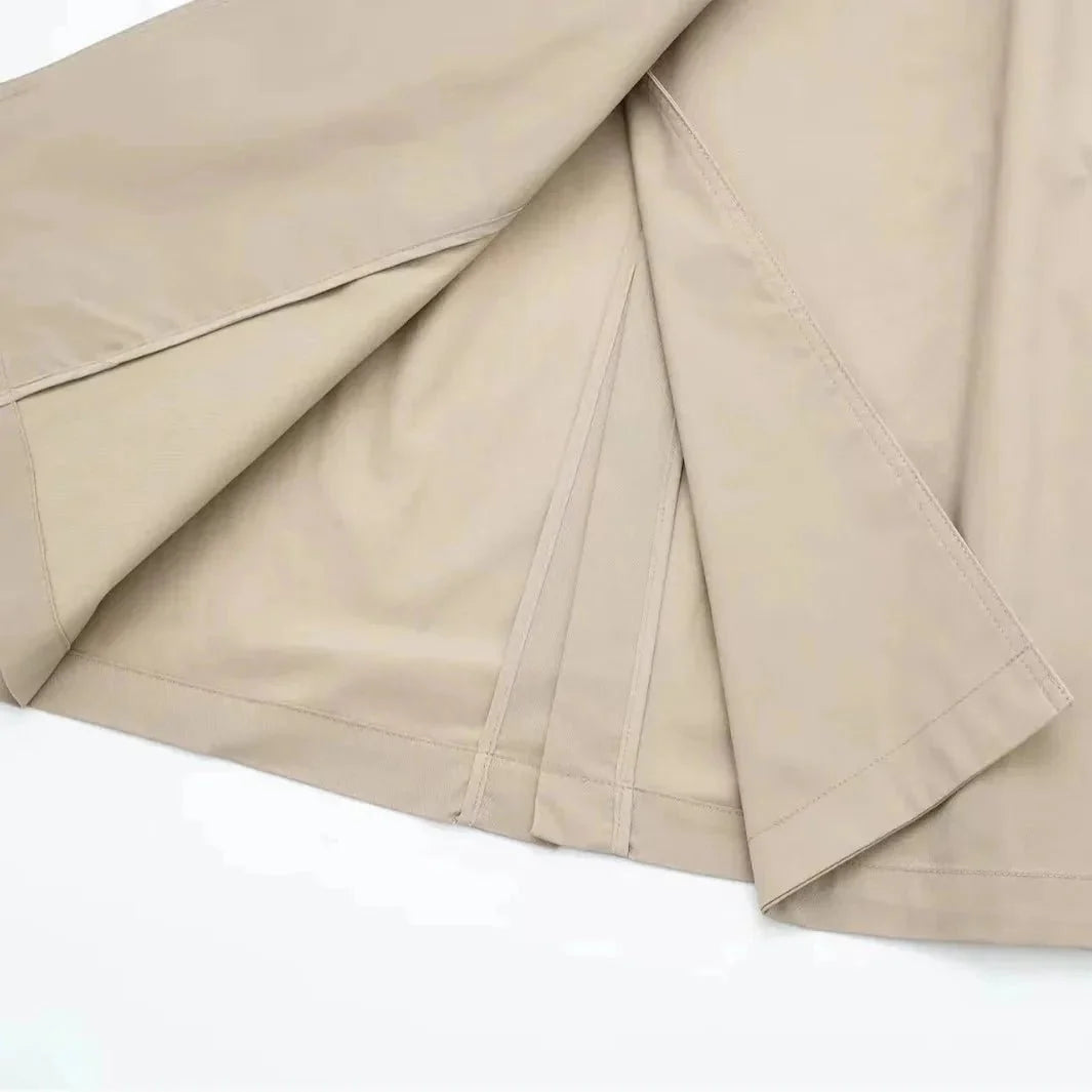 Trench Lungo Donna con Cintura - Cappotto Classico Elegante Primavera Autunno| Marlyn TIAMUSE Outwear