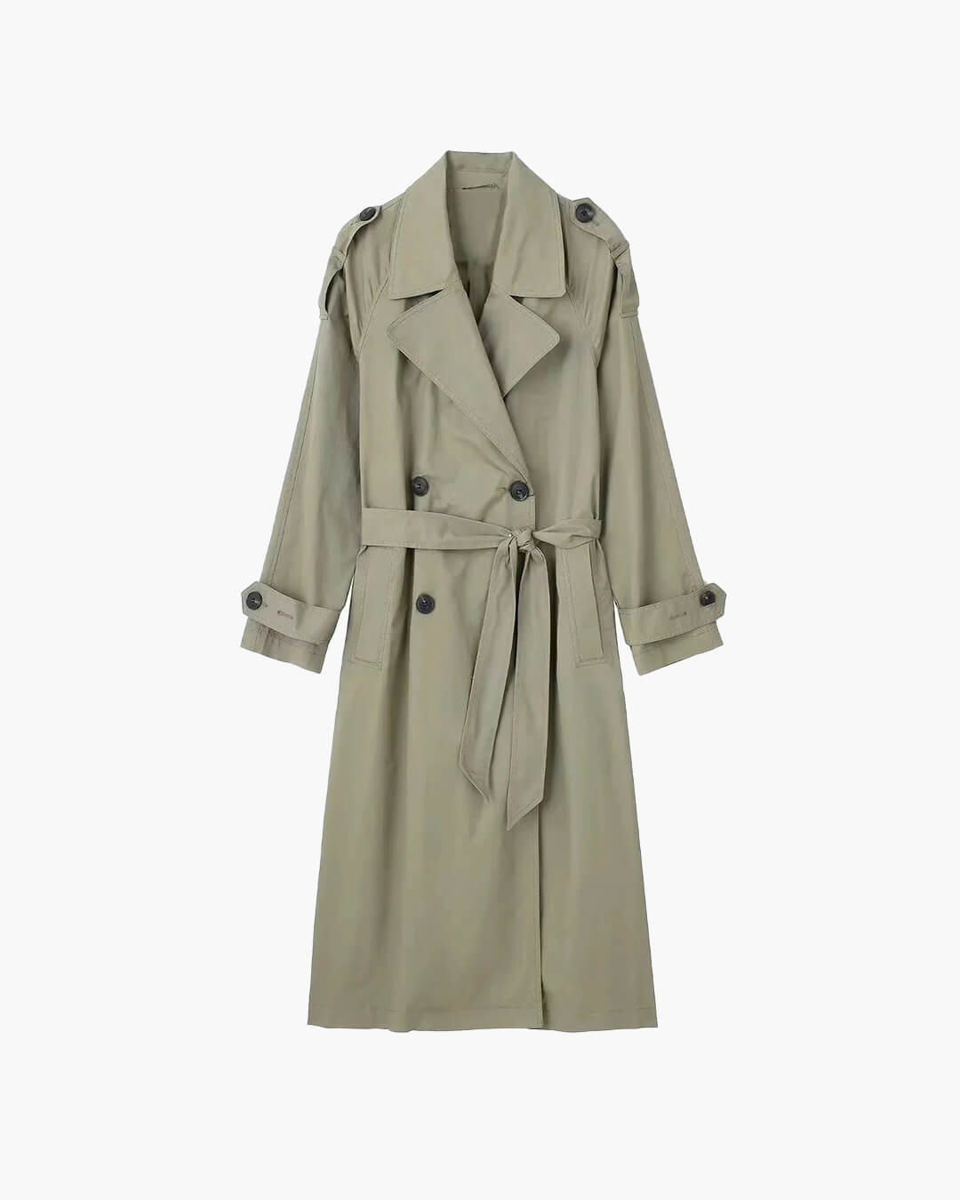 Trench Lungo Donna con Cintura - Cappotto Classico Elegante Primavera Autunno| Marlyn TIAMUSE Outwear