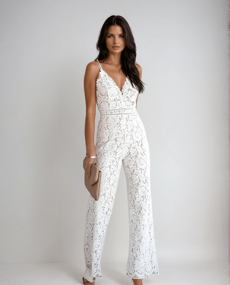 Tuta Kamali in Pizzo – Un Capo Chic e Comodo per Look Formali TIAMUSE Tuta Lunga