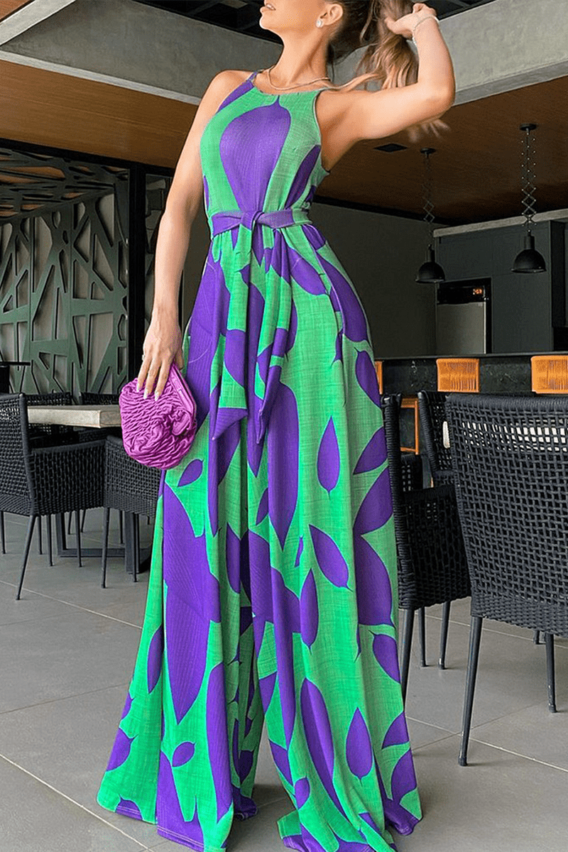 Tuta Patchwork Kiara Estiva da Donna | Colori Vivaci, Design Elegante, Spalline Sottili e Vestibilità Ampia TIAMUSE Tuta