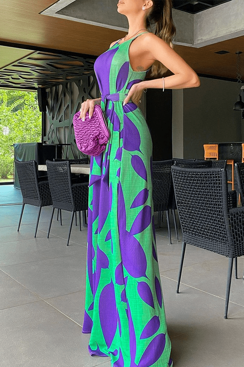 Tuta Patchwork Kiara Estiva da Donna | Colori Vivaci, Design Elegante, Spalline Sottili e Vestibilità Ampia TIAMUSE Tuta