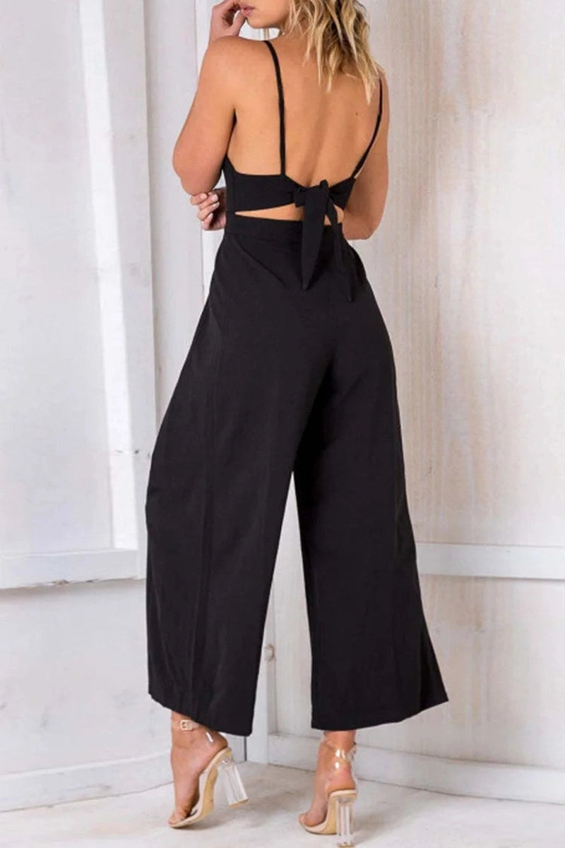 Tuta Senza Maniche Laura con Scollo a V – Elegante e Versatile per Ogni Occasione TIAMUSE Tuta