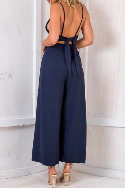 Tuta Senza Maniche Laura con Scollo a V – Elegante e Versatile per Ogni Occasione TIAMUSE Tuta