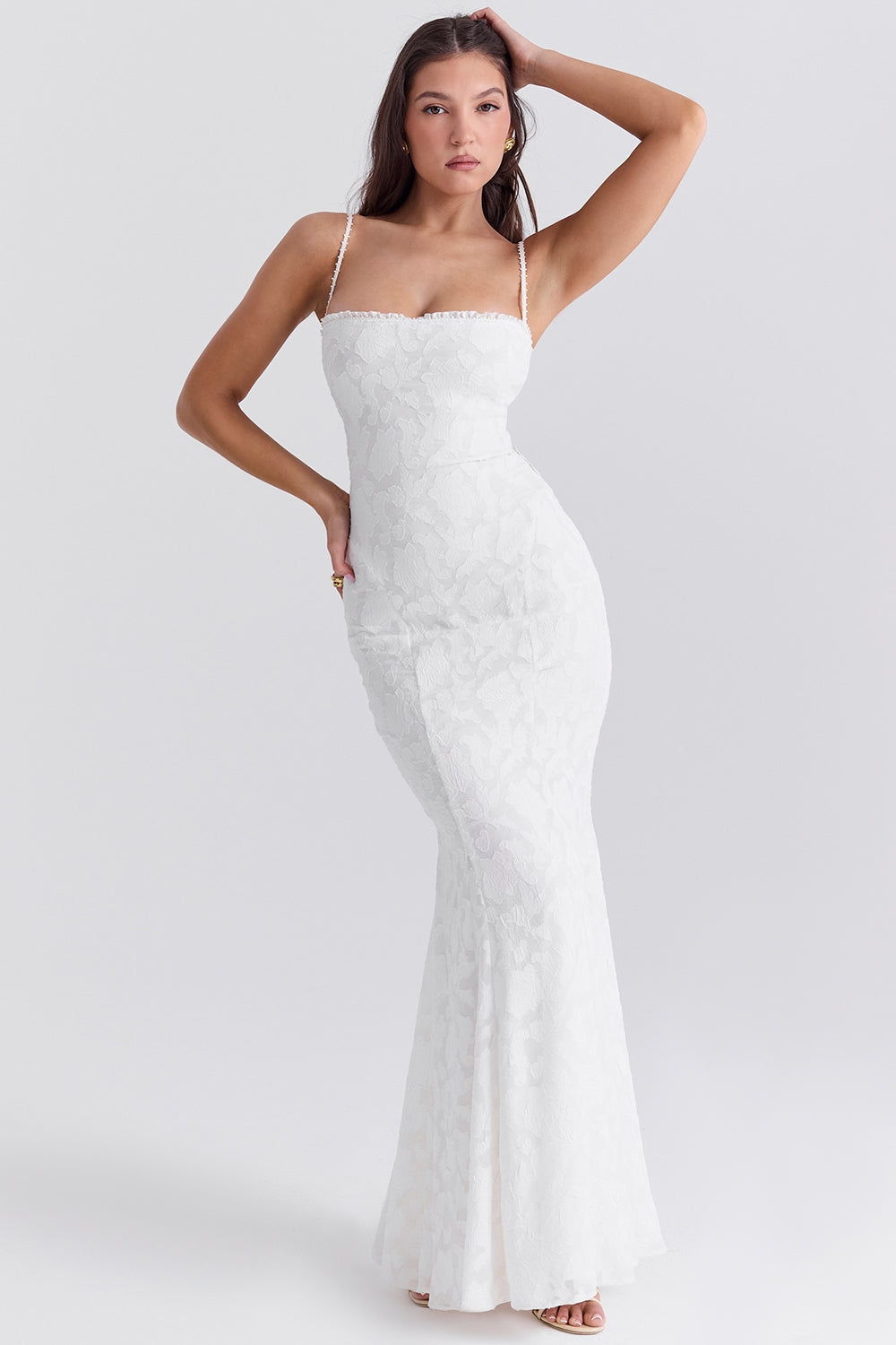 Vestito Maxi Bianco per Matrimonio, Cerimonia o Evento Speciale | Abito Victoria TIAMUSE Abito