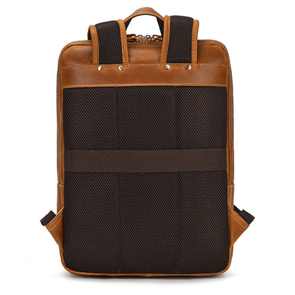 Sac à dos vintage en cuir véritable - Sac de voyage pour hommes et femmes | Olaon