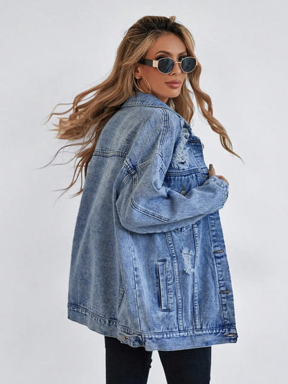 Giacca in Denim Lavato Essenziale Donna 2025 | Stile Classico e Versatile