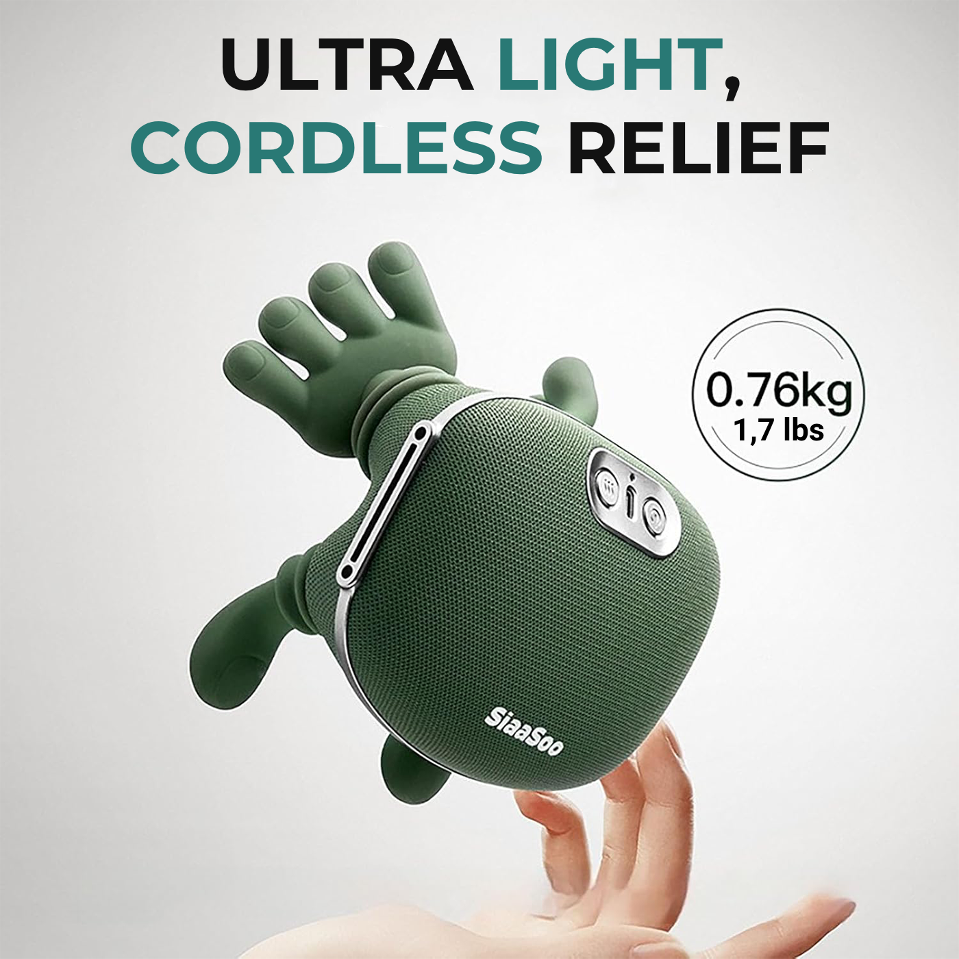 Massaggiatore Portatile con Calore per Collo e Spalle