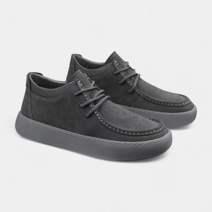 Chaussures pour homme en similicuir suédé avec lacets