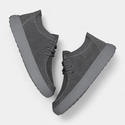 Chaussures pour homme en similicuir suédé avec lacets