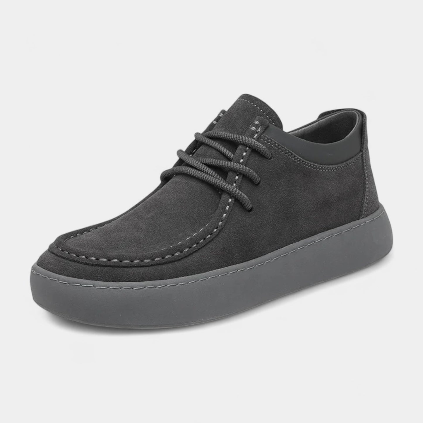 Chaussures pour homme en similicuir suédé avec lacets