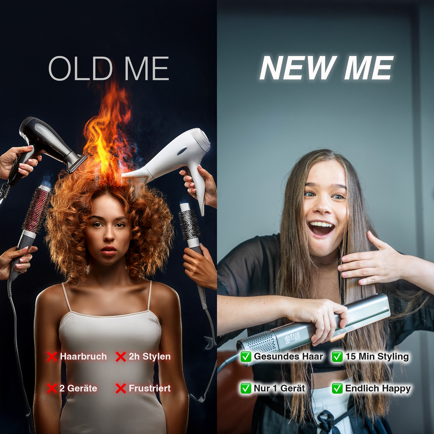 FLOAMMI - Piastra per Capelli ad Aria